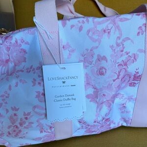 LoveShackFancy x Pottery Barn Pink Floral Duffle Bag